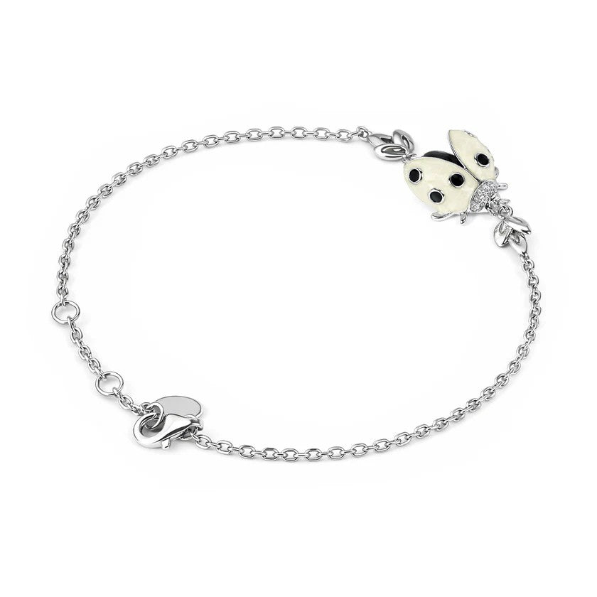 Flourishan "Whispering Garden" Bracelet - 14k White Gold Vermeil #13135