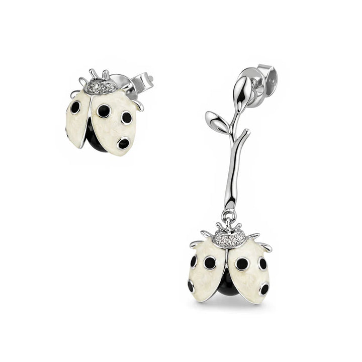 Flourishan "Whispering Garden" Earrings - 14k White Gold Vermeil #13136