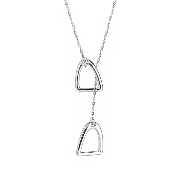Flourishan "Lucky Hoof" Necklace - 14k White Gold Vermeil #13131