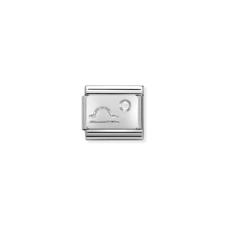 Composable Charm Link - Zodiac Signs in Stainless Steel with Cubic Zirconia