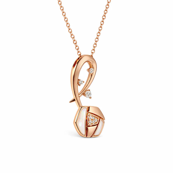 Flourishan "Whispering Garden" Necklace - 14k Rose Gold Vermeil #13140