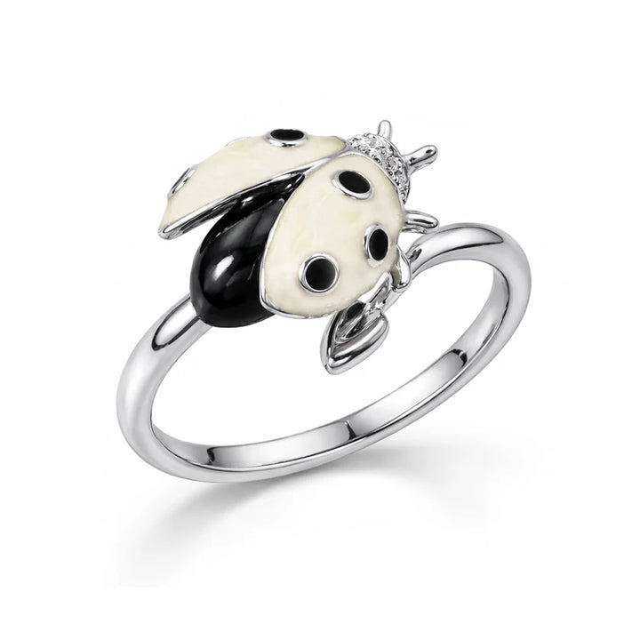 Flourishan "Whispering Garden" Ring - 14k White Gold Vermeil #13137