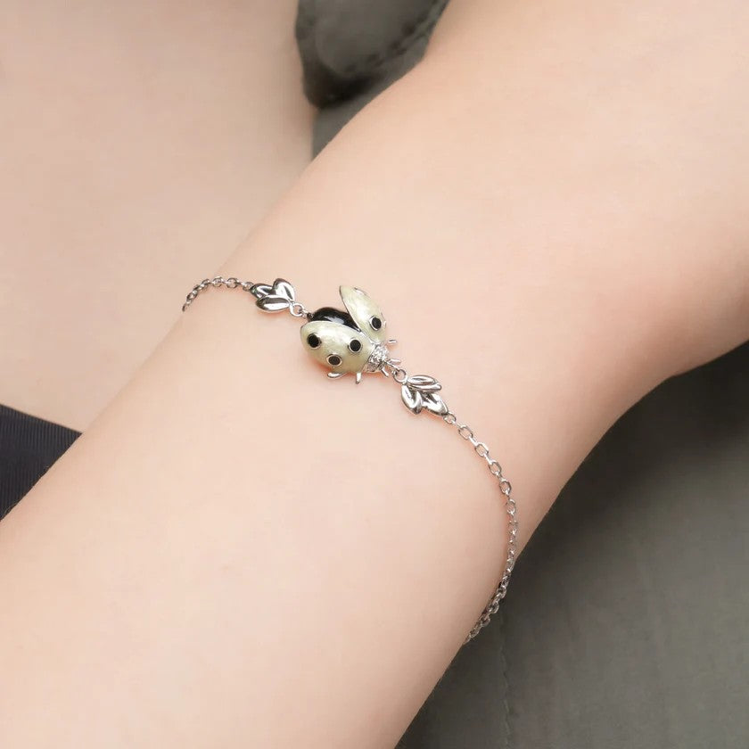 Flourishan "Whispering Garden" Bracelet - 14k White Gold Vermeil #13135