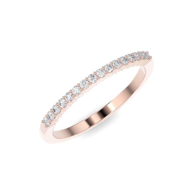 Shared Prong Anniversary Band - Gold Ring