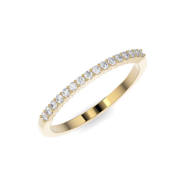 Shared Prong Anniversary Band - Gold Ring