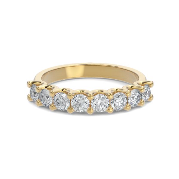 U-Shape Anniversary Band - Gold Ring