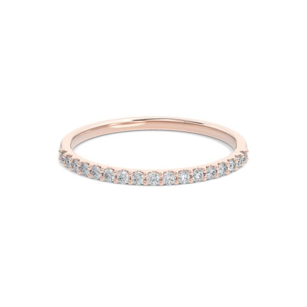 Scallop Anniversary Band - Gold Ring