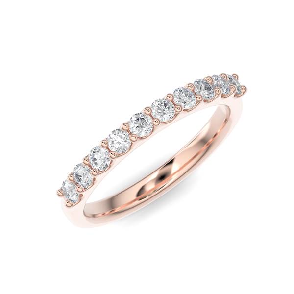 Scallop Anniversary Band - Gold Ring