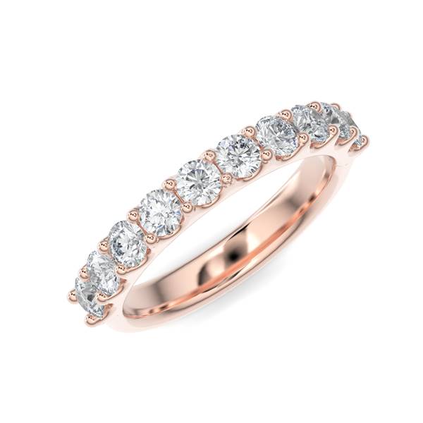 Scallop Anniversary Band - Gold Ring