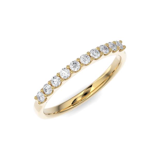 Scallop Anniversary Band - Gold Ring