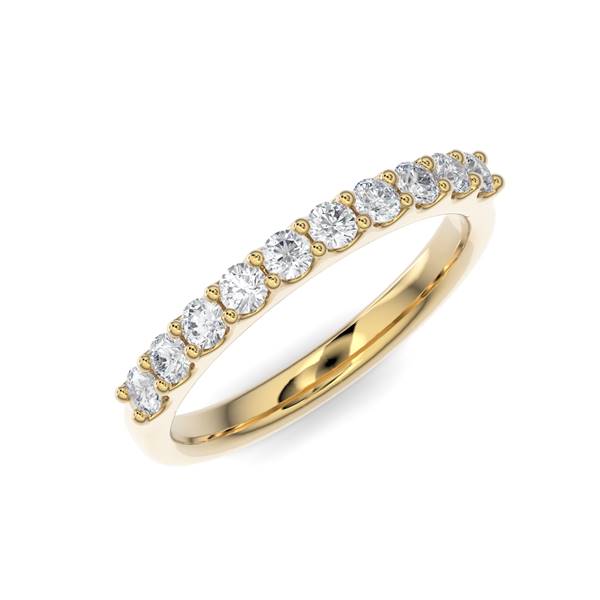 Scallop Anniversary Band - Gold Ring