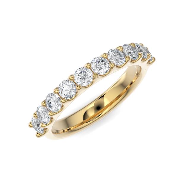 Scallop Anniversary Band - Gold Ring