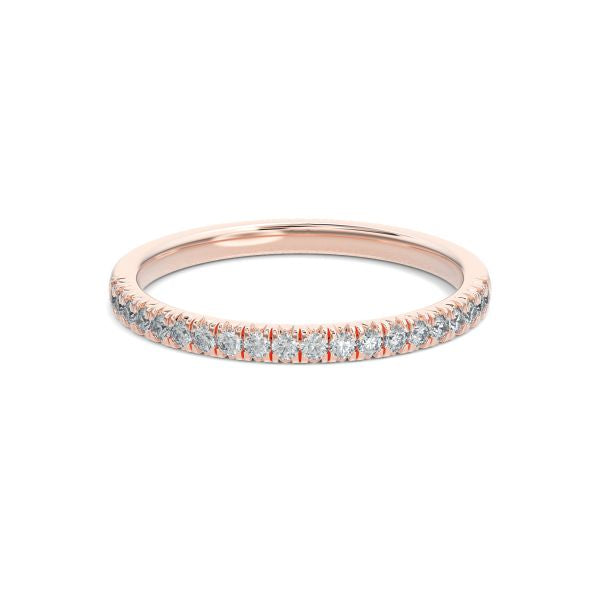 French Pave Anniversary Band - Gold Ring