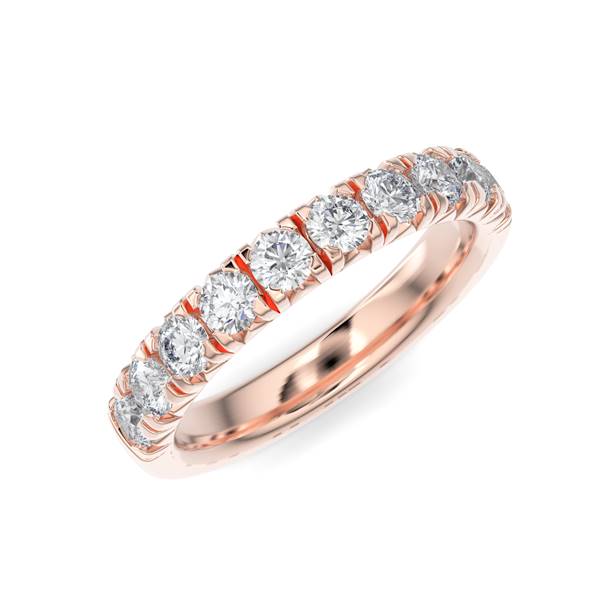 French Pave Anniversary Band - Gold Ring