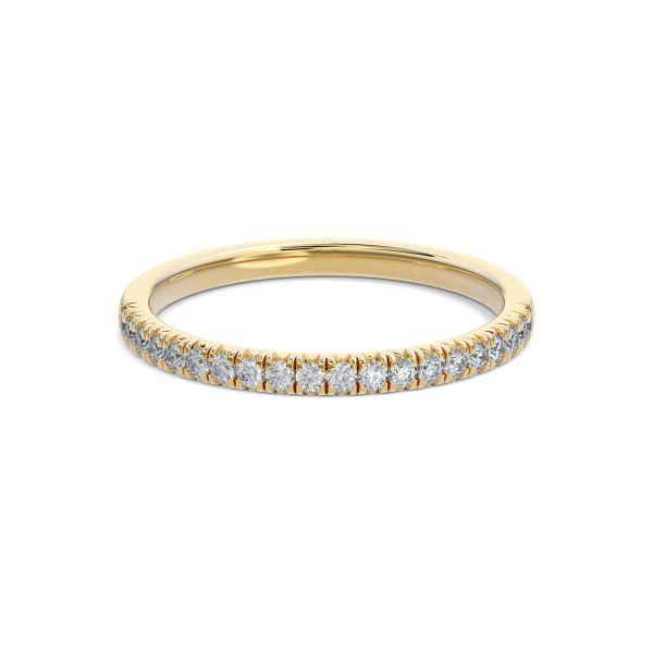 French Pave Anniversary Band - Gold Ring