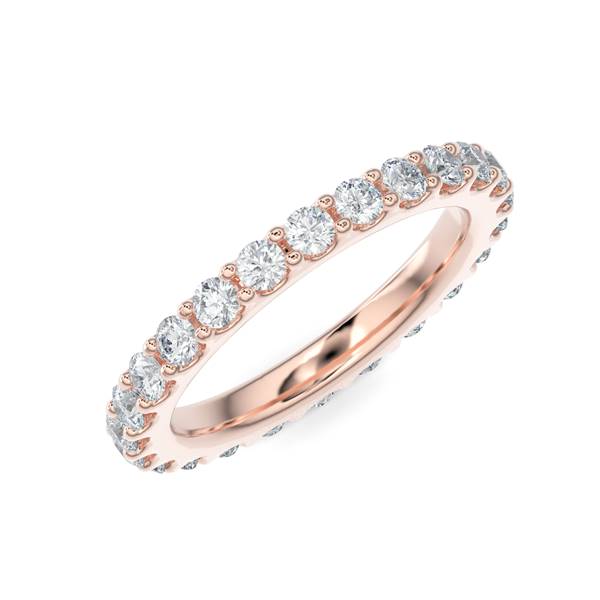 Scallop Eternity Band - Gold Ring