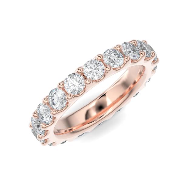 Scallop Eternity Band - Gold Ring