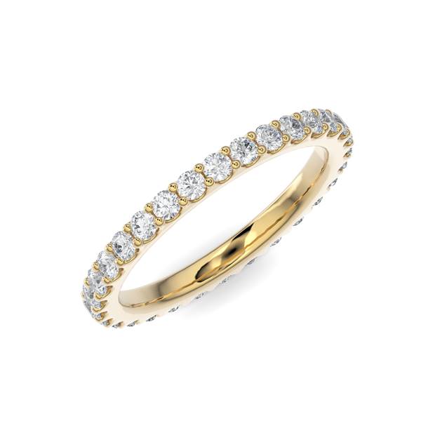 Scallop Eternity Band - Gold Ring