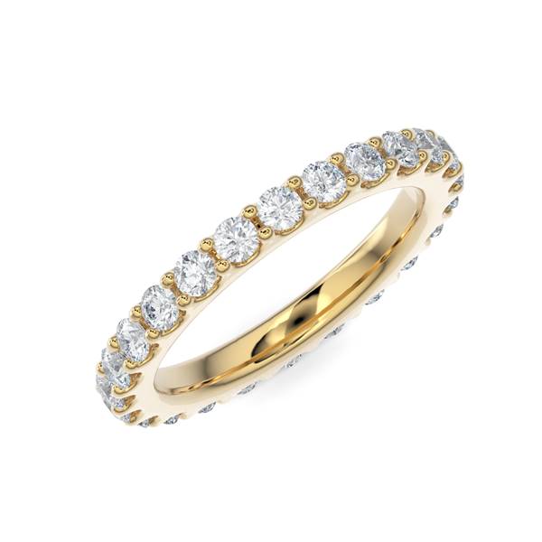 Scallop Eternity Band - Gold Ring