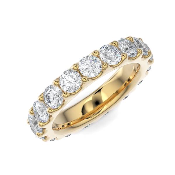 Scallop Eternity Band - Gold Ring