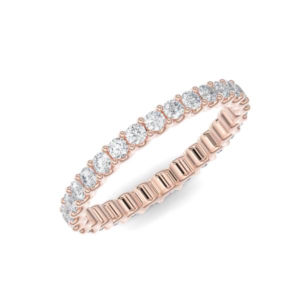 U-Shape Eternity Band - Gold Ring