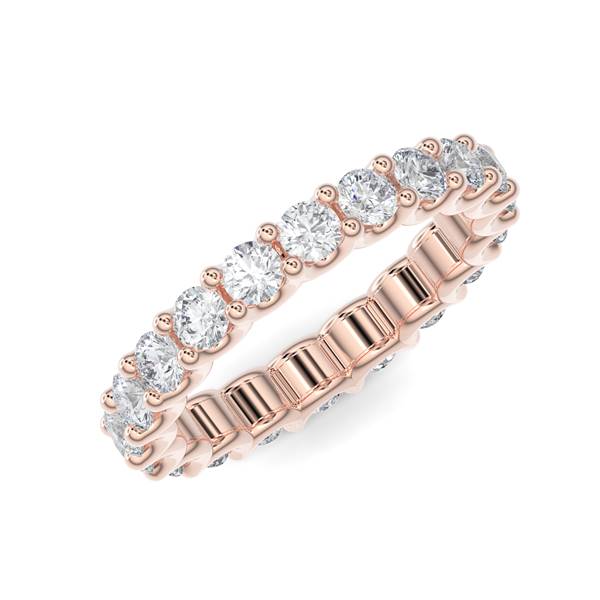 U-Shape Eternity Band - Gold Ring