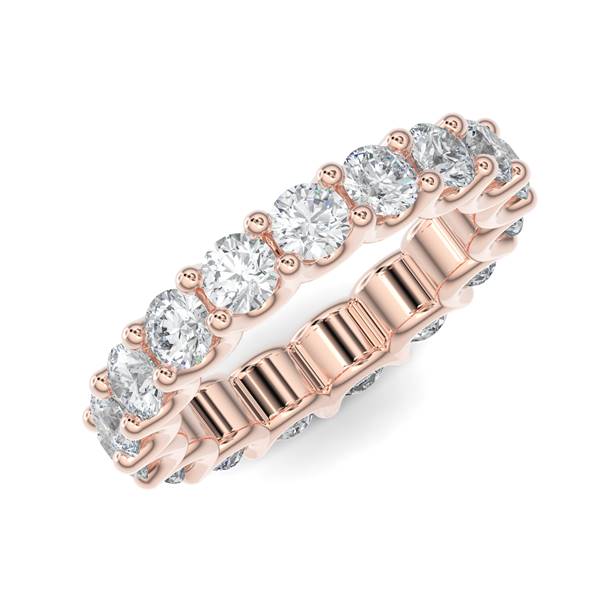 U-Shape Eternity Band - Gold Ring