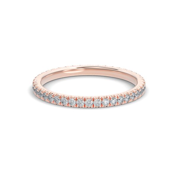 French Pave Eternity Band - Gold Ring