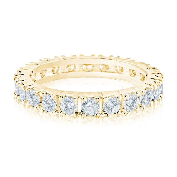 4-Prong Eternity Band - Gold Ring