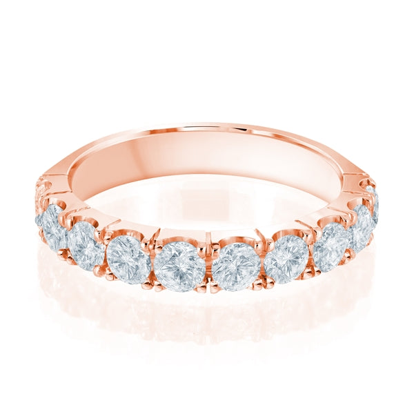 4-Prong Anniversary Band - Gold Ring
