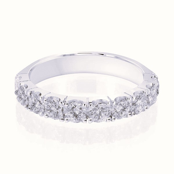 4-Prong Anniversary Band - Platinum Ring