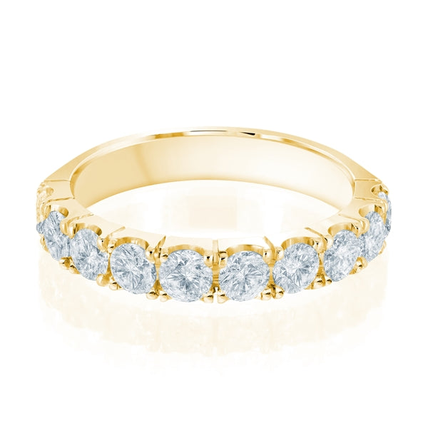 4-Prong Anniversary Band - Gold Ring
