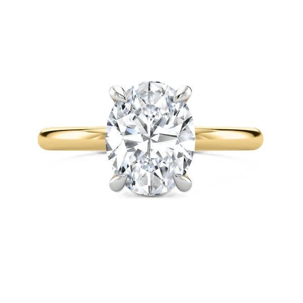 Solitaire Ring - Hidden Halo Setting #13261