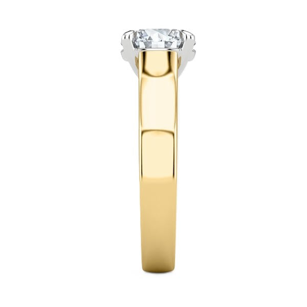 Wide Band Ring - Solitaire Setting #13264