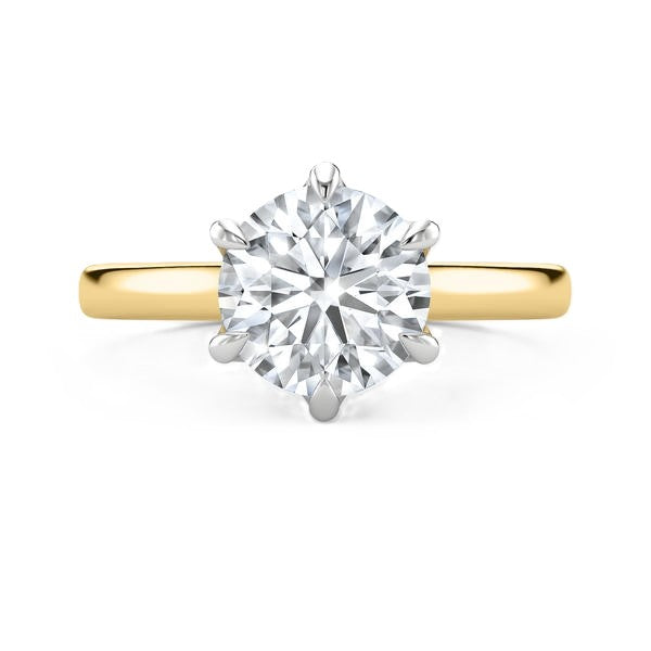 Bridge Diamond Ring - Six Prong Setting #13272