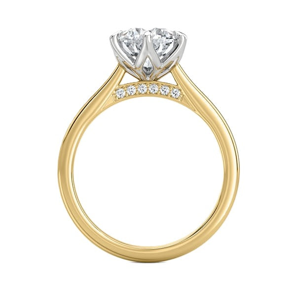 Bridge Diamond Ring - Six Prong Setting #13272
