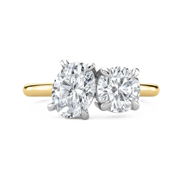 Solitaire Ring - Toi Et Moi Setting #13281