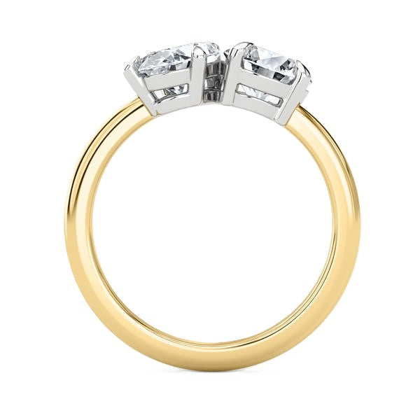Solitaire Ring - Toi Et Moi Setting #13281