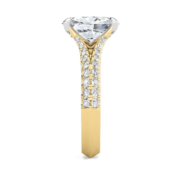 Split Shank Ring - Hidden Halo Setting #13285