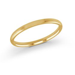 Gold wedding band with diamond accent on a white background.