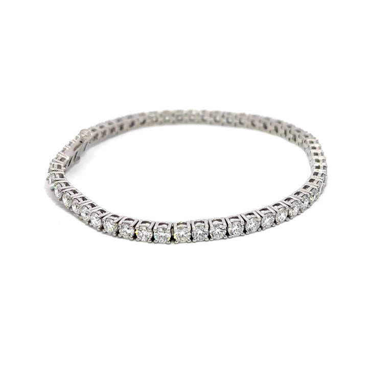 Platinum Infused Sterling Sliver - Tennis Bracelet 7.00ctw #13337