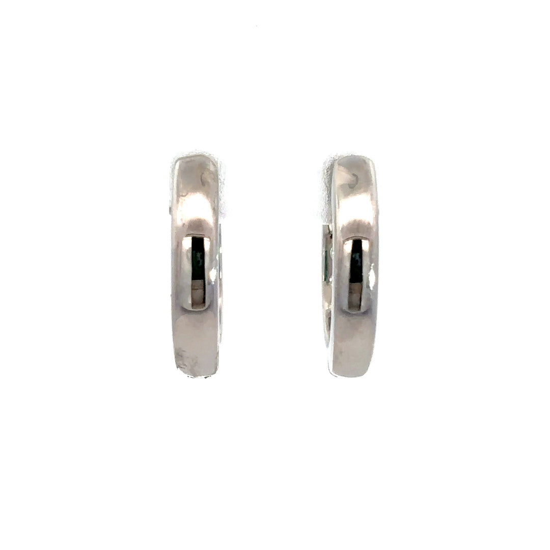 Platinum Infused Sterling Sliver - Hoop Earrings 1.00ctw #13321