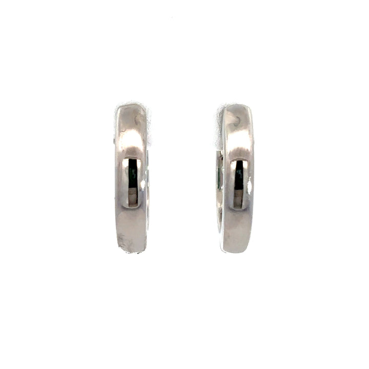 Platinum Infused Sterling Sliver - Hoop Earrings 1.00ctw #13321