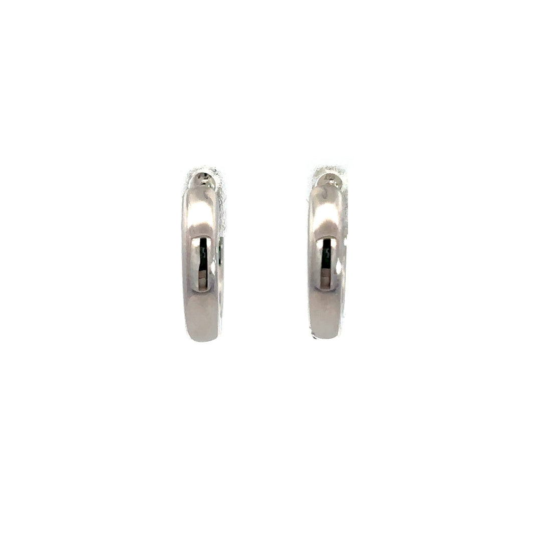 Platinum Infused Sterling Sliver - Hoop Earrings 0.50ctw #13324