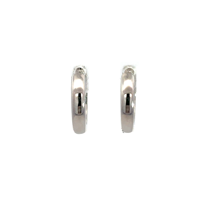 Platinum Infused Sterling Sliver - Hoop Earrings 0.50ctw #13324