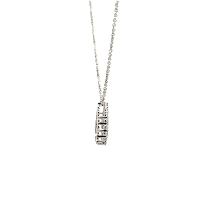 Teardrop Necklace - 14k White Gold 0.32ctw #11360