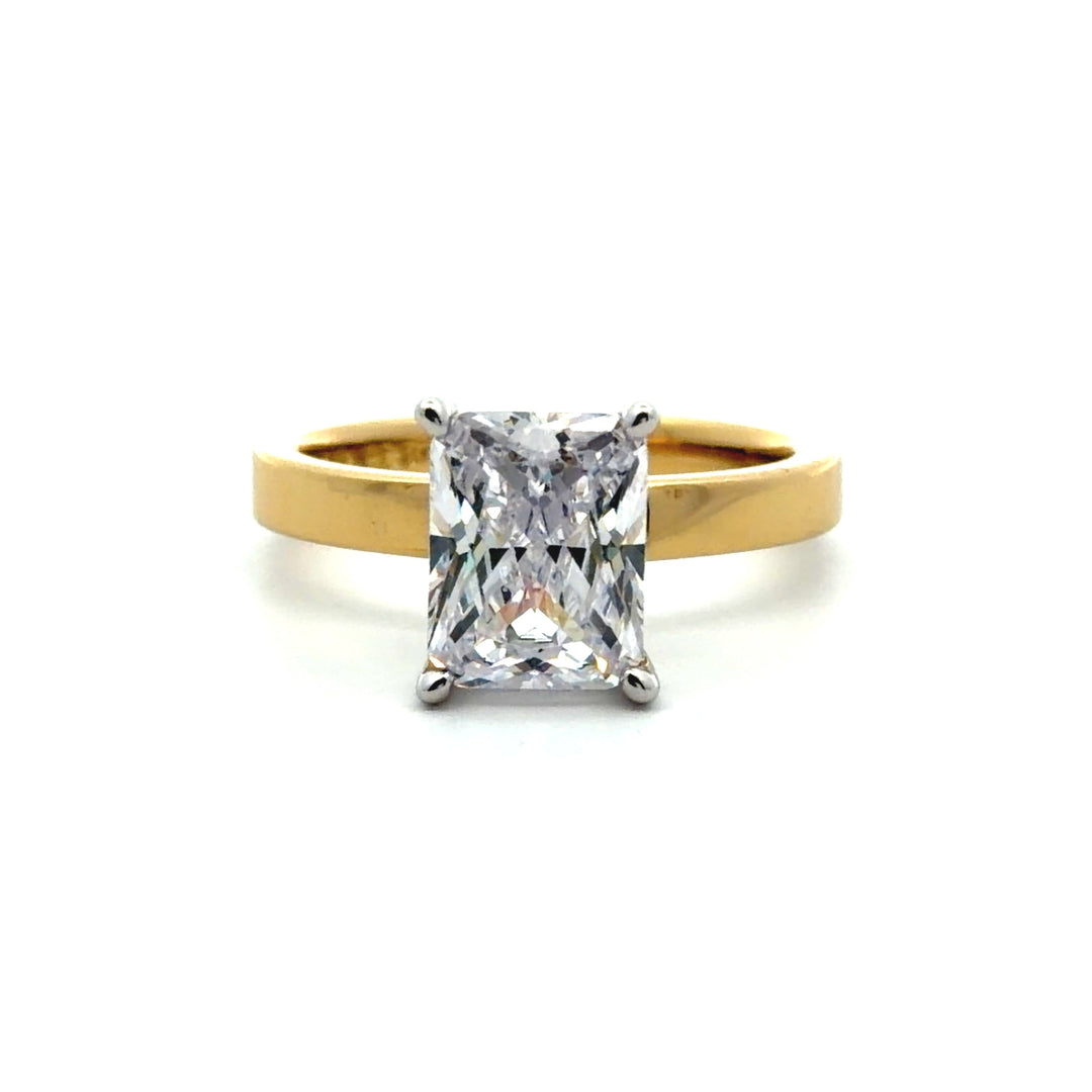 Wide Band Ring - Solitaire Setting #13266 - Vena Nova | Calgary