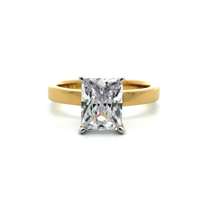 Wide Band Ring - Solitaire Setting #13266 - Vena Nova | Calgary