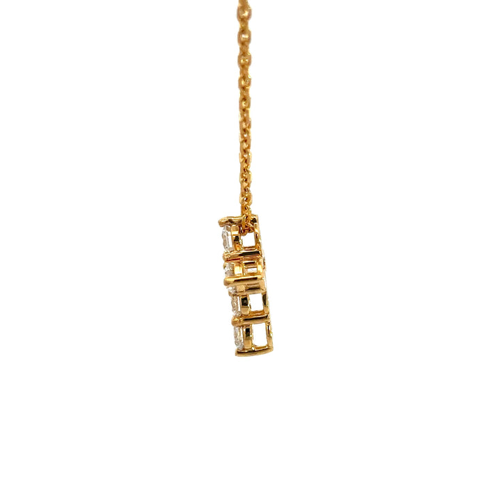 Cross Diamond Necklace - 14k Yellow Gold 0.65ctw #13401
