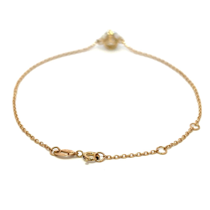 Station Bracelet - 14k White & Yellow Gold